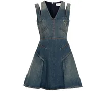 Klassisches Jeans-Minikleid - Blau