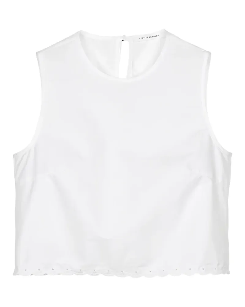Cecilie Bahnsen CBdeeba broderie anglaise top - Weiß Weiß