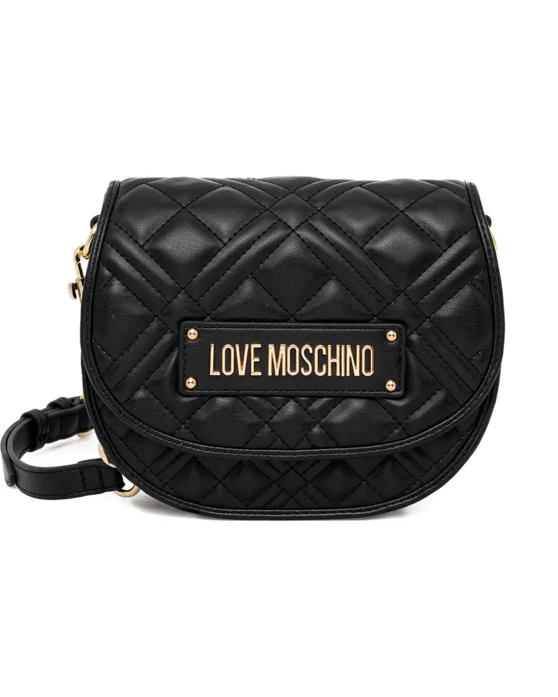 Moschino quilted-design cross-body bag - Schwarz Schwarz