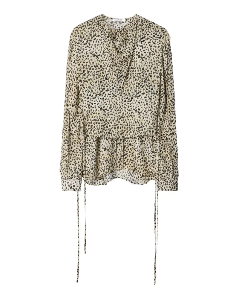 Christophe Lemaire Bluse mit Leopardenprint - Nude Nude