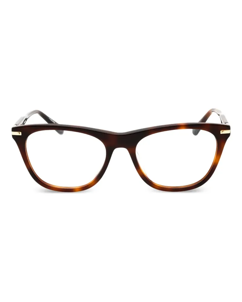 Calvin Klein Eckige Brille in Schildpattoptik - Braun Braun