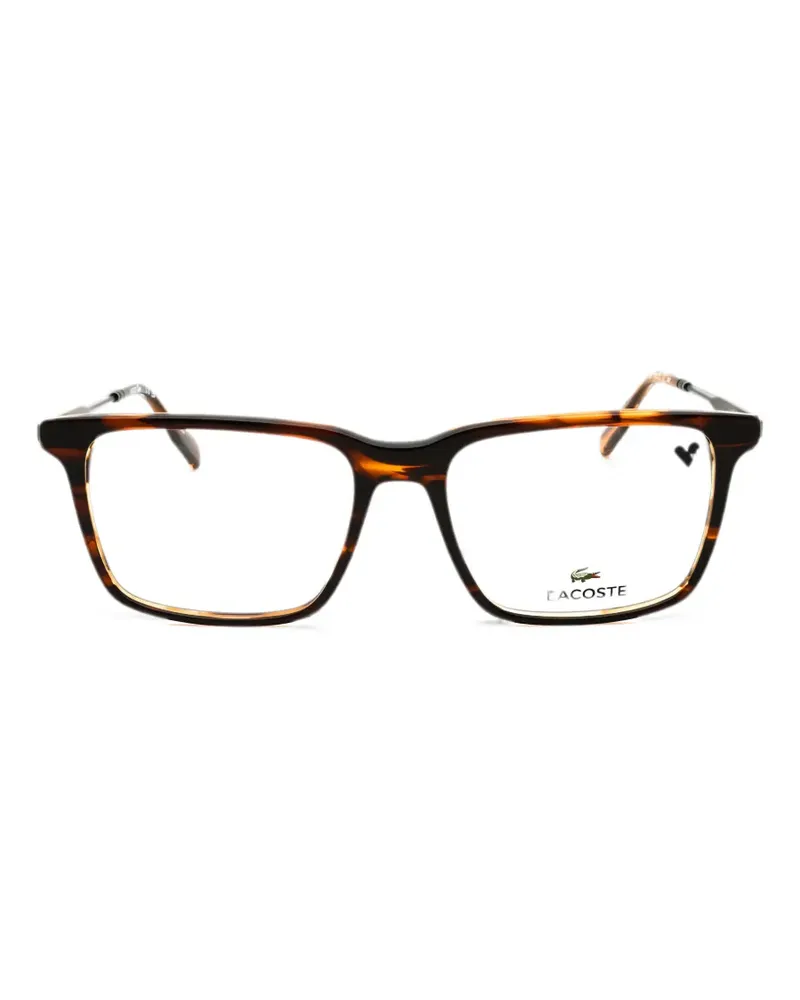 Lacoste rectangle-frame glasses - Braun Braun