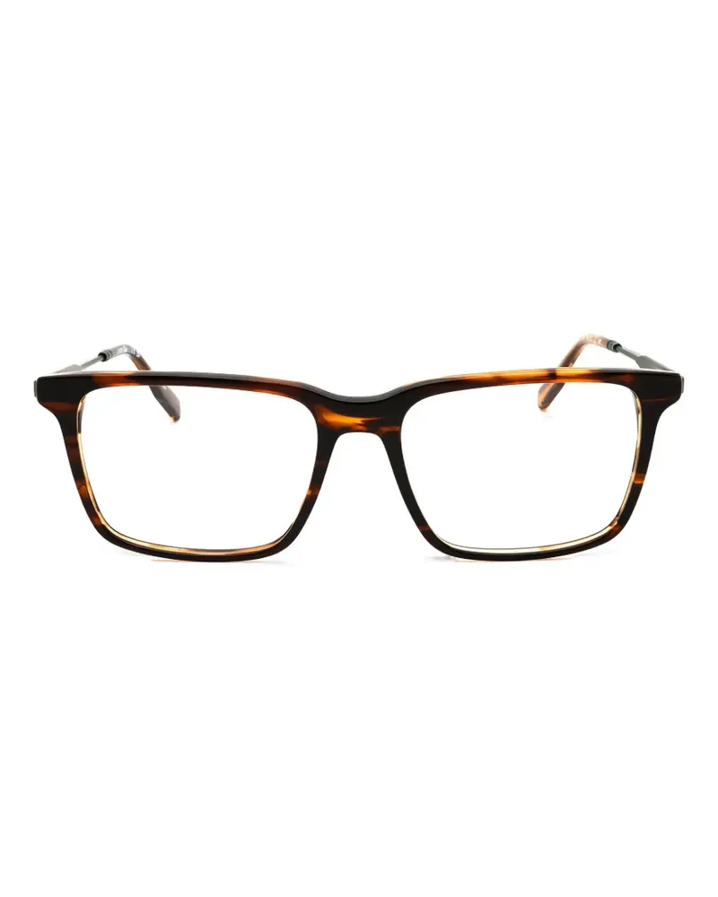 Lacoste Brille mit eckigem Gestell - Braun Braun