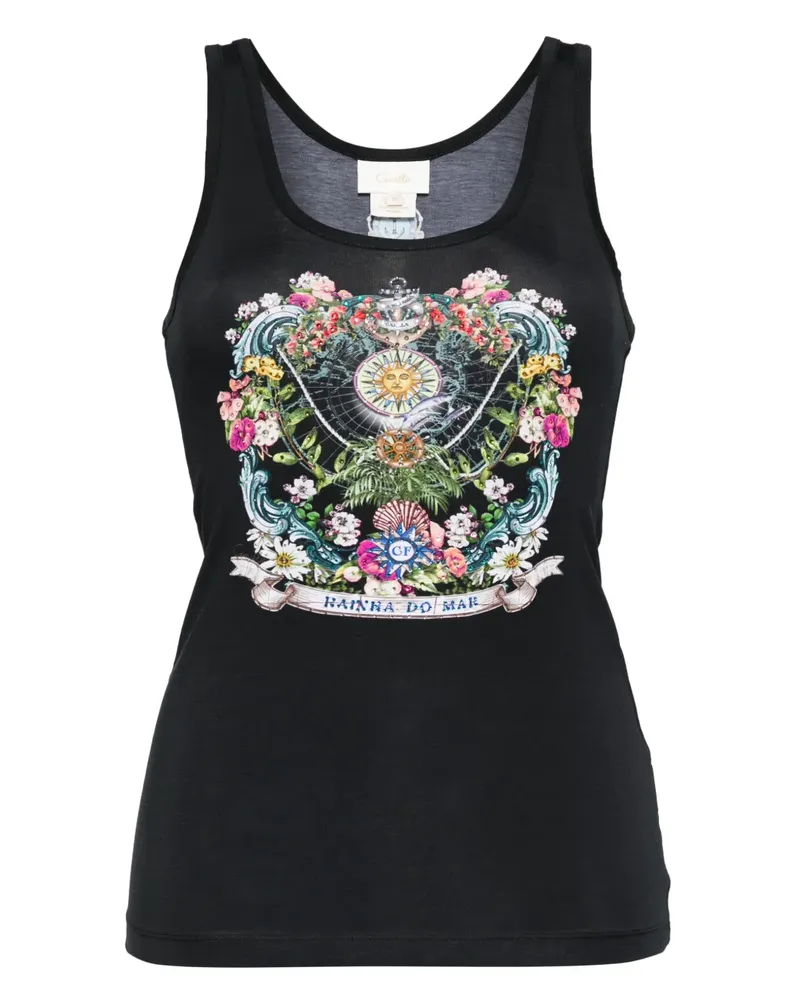 Camilla Folk Afloat Tanktop - Schwarz Schwarz