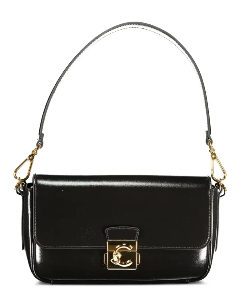 Coccinelle medium C-Me Lock leather tote bag - Schwarz Schwarz