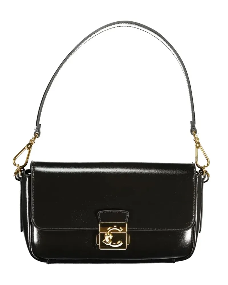 Coccinelle medium C-Me Lock leather tote bag - Schwarz Schwarz