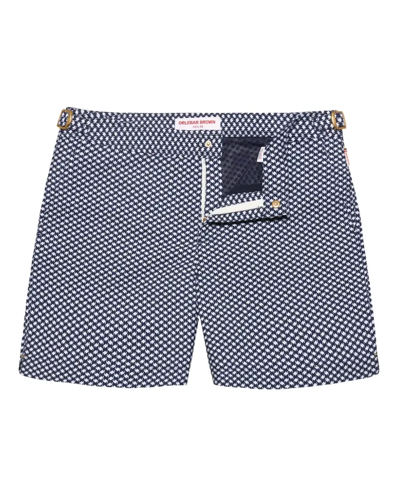 Orlebar Brown Bulldog jacquard swim shorts - Blau Blau