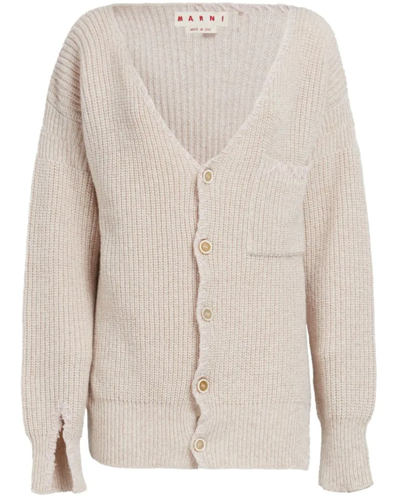 Marni Cardigan mit V-Ausschnitt - Braun Braun