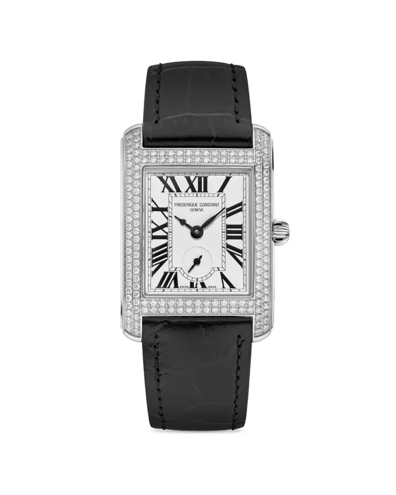 Frédérique Constant Classics Carrée Small Seconds 36mm - Weiß Weiß
