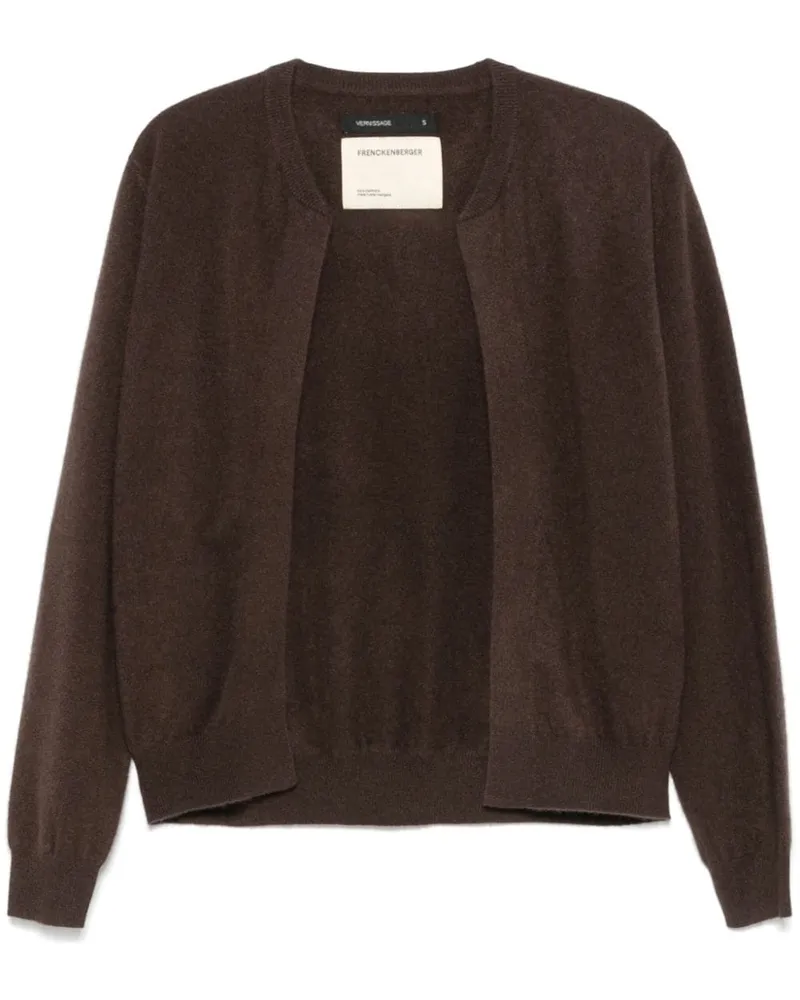 Frenckenberger Cardigan aus Kaschmir - Braun Braun