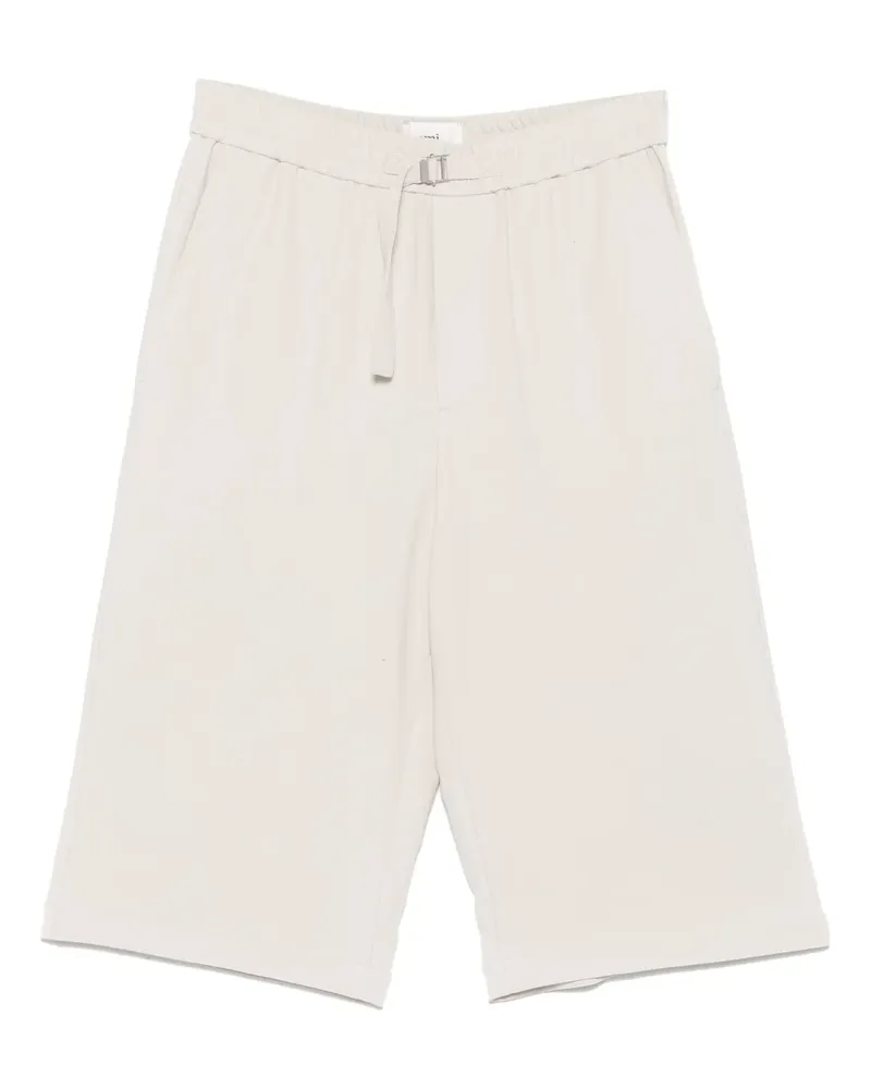 AMI Paris Shorts mit Logo-Schild - Nude Nude