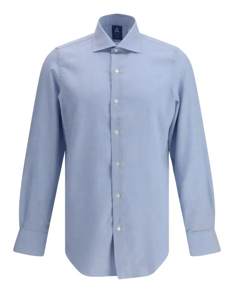 Finamore 1925 Langärmeliges Hemd - Blau Blau