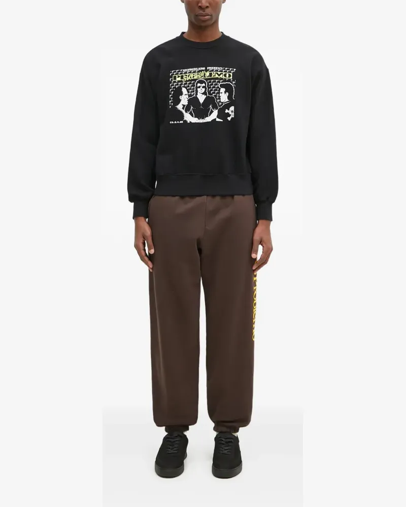 Aries Jogginghose mit Slogan-Print - Braun Braun