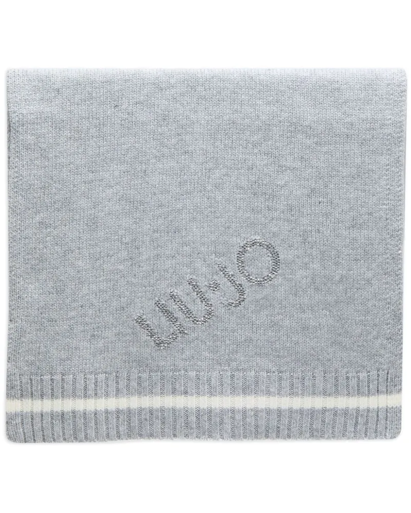 Liu Jo Schal mit Logo-Verzierung - Grau Grau