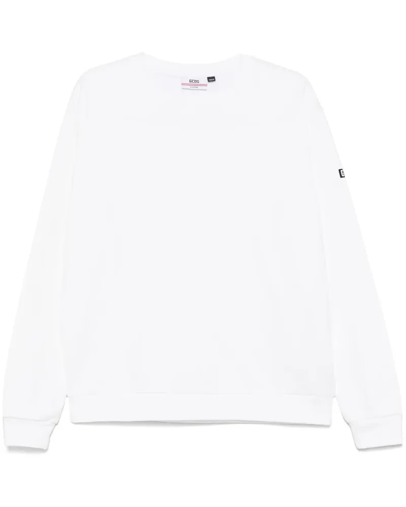 GCDS Sweatshirt mit Logo-Print - Weiß Weiß
