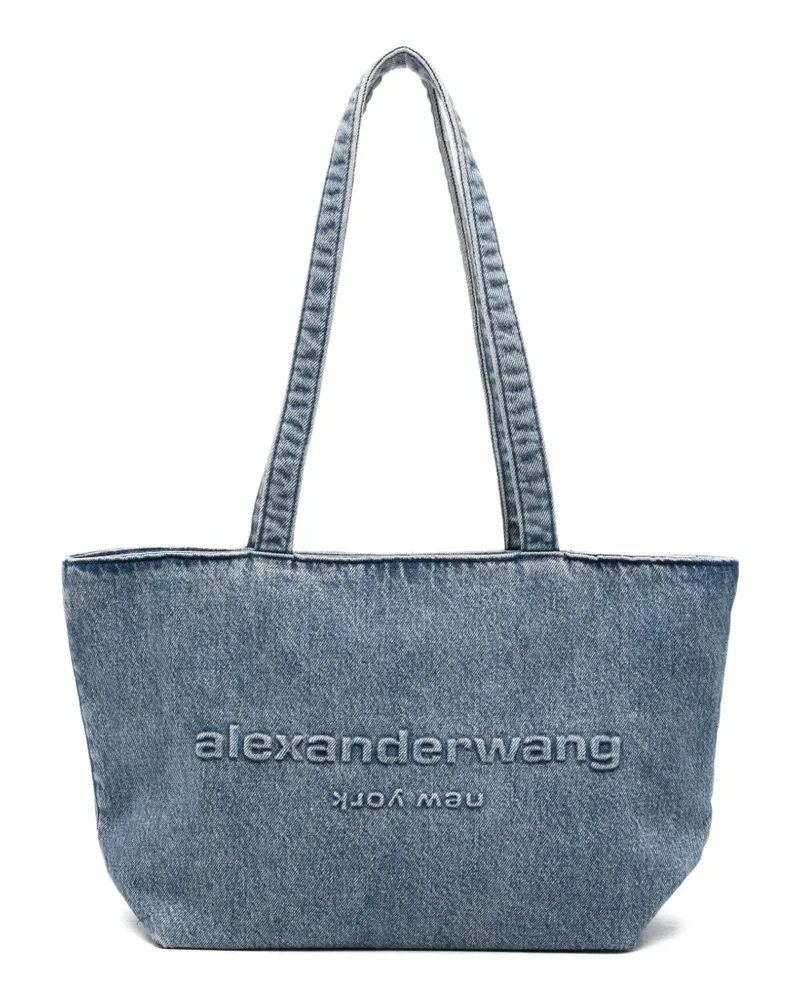 Alexander Wang Punch logo shoulder bag - Blau Blau
