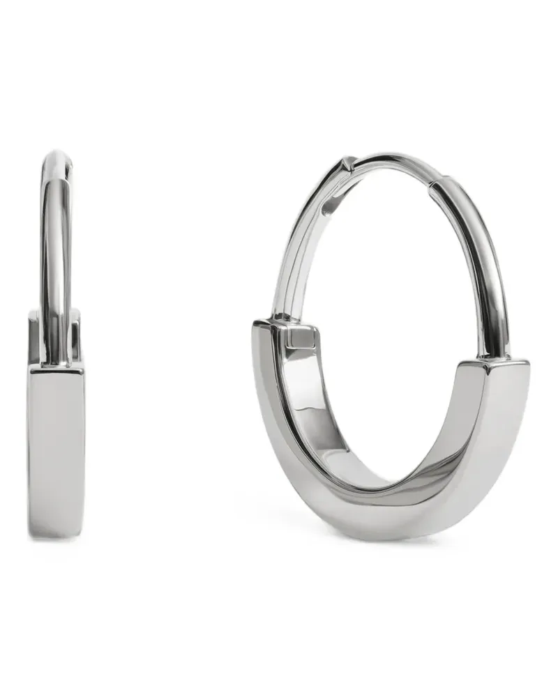 Monica Vinader Kleine MV Linear™ Creolen - Silber Silber