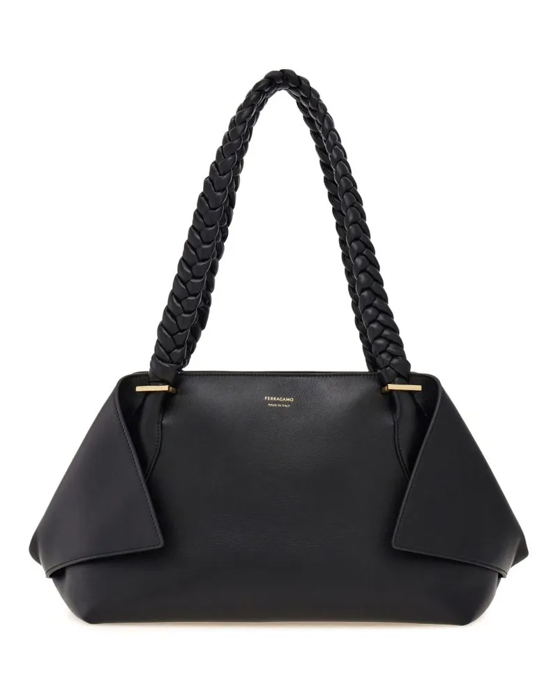 Ferragamo The Scarf Schultertasche - Schwarz Schwarz