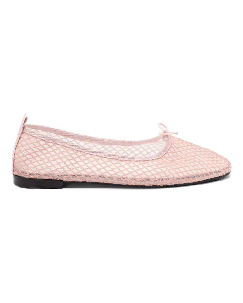 Repetto Ballerinas aus Mesh mit Schleifendetail - Weiß Weiß