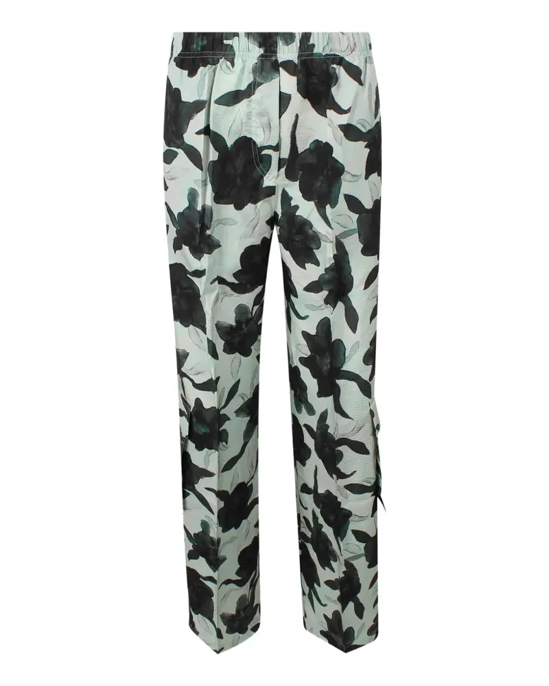 christian wijnants floral-print trousers - Grün Grün