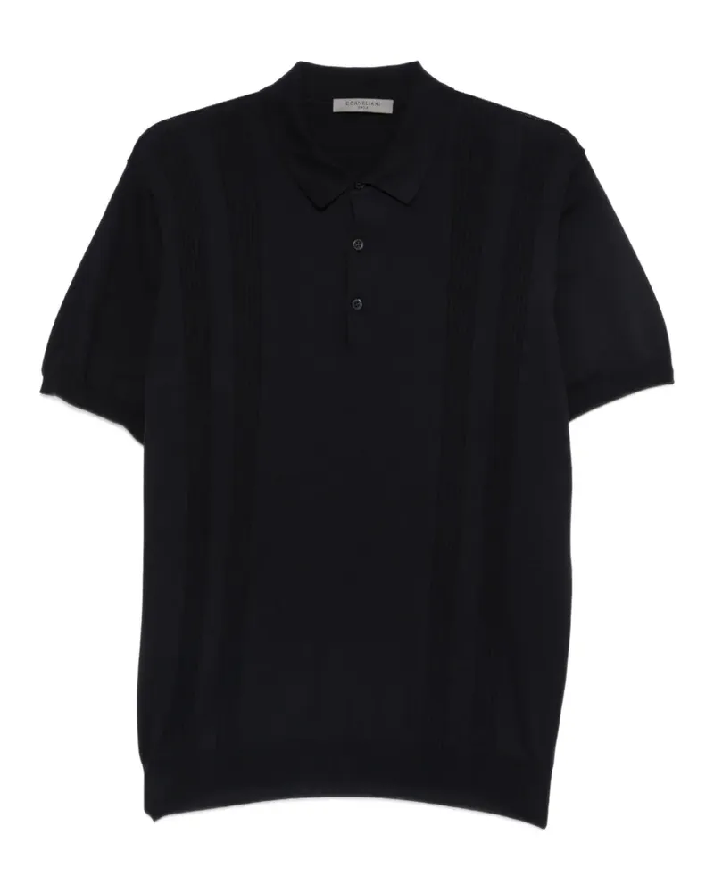Corneliani Hemd aus Pointelle-Strick - Blau Blau