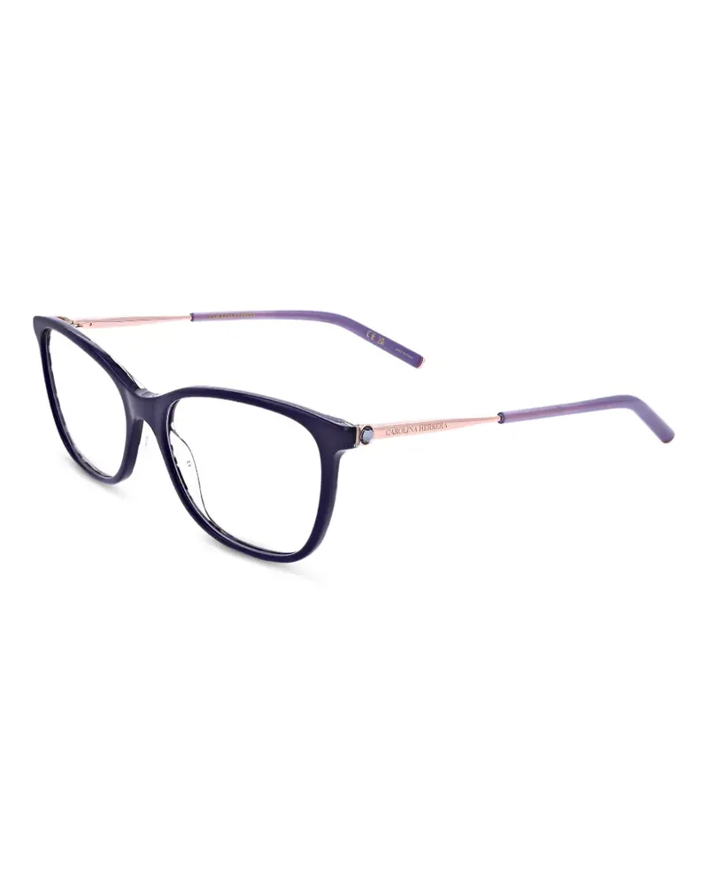 Carolina Herrera New York Brille mit geometrischem Gestell - Violett Violett