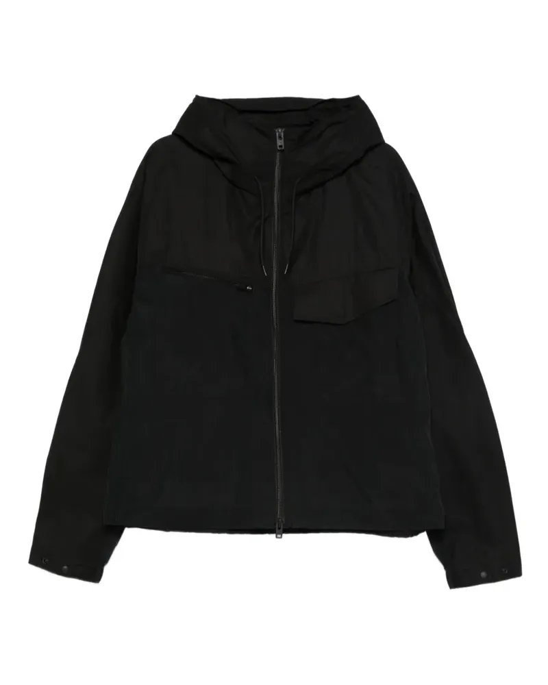 Y-3 hooded zipped jacket - Schwarz Schwarz
