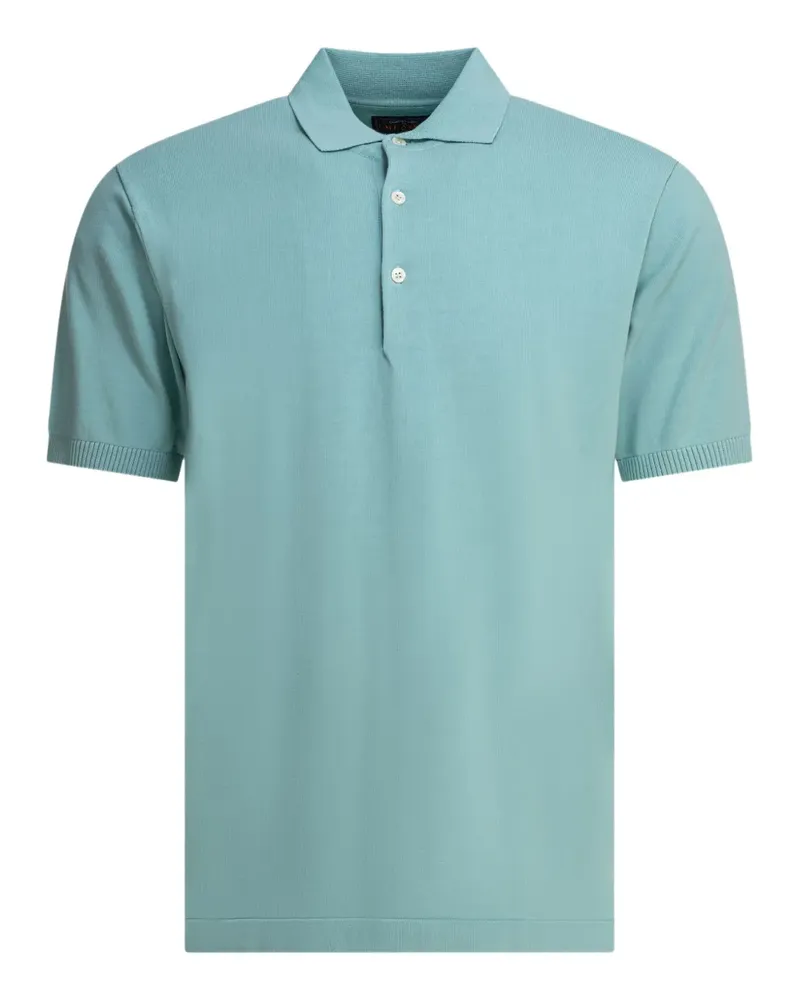 Beams Plus Poloshirt mit kurzen Ärmeln - Blau Blau