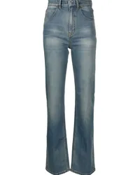 Victoria Beckham Schmale Julia High-Rise-Jeans Blau