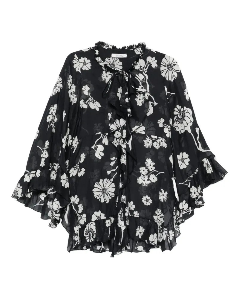 Dorothee Schumacher Floral Daydream ruffled blouse - Blau Blau