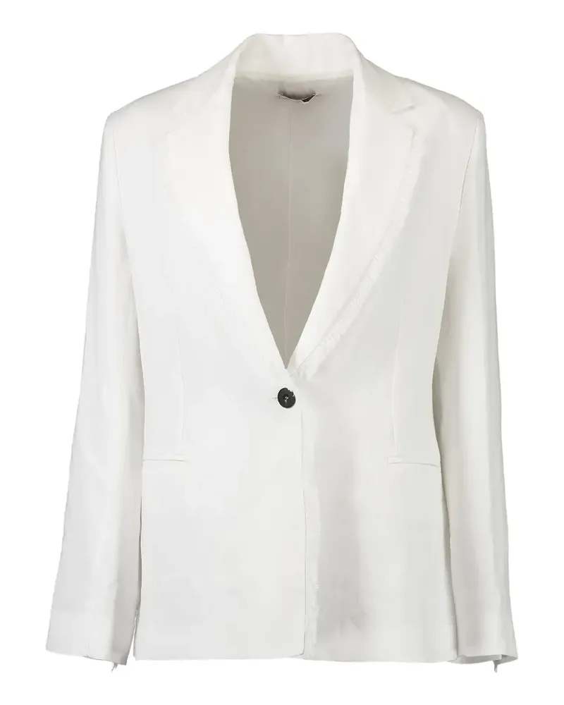 Antonelli Firenze Finnegan frayed-trim blazer - Weiß Weiß