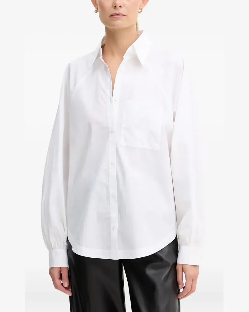 HUGO BOSS long-sleeve cotton shirt - Weiß Weiß