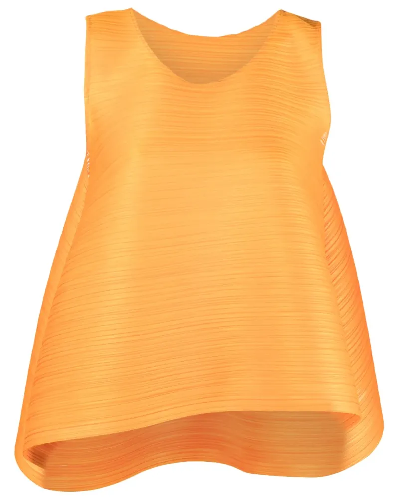 Issey Miyake Drapierte Bluse - Orange Orange
