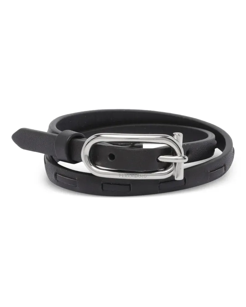 Ferragamo Gancini-Armband mit Schnalle - Silber Silber