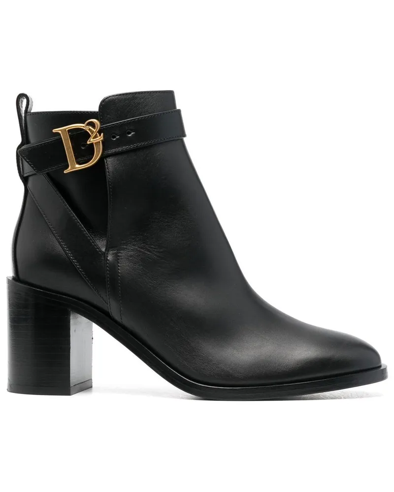 Dsquared2 Stiefeletten mit hohem Absatz - Schwarz Schwarz