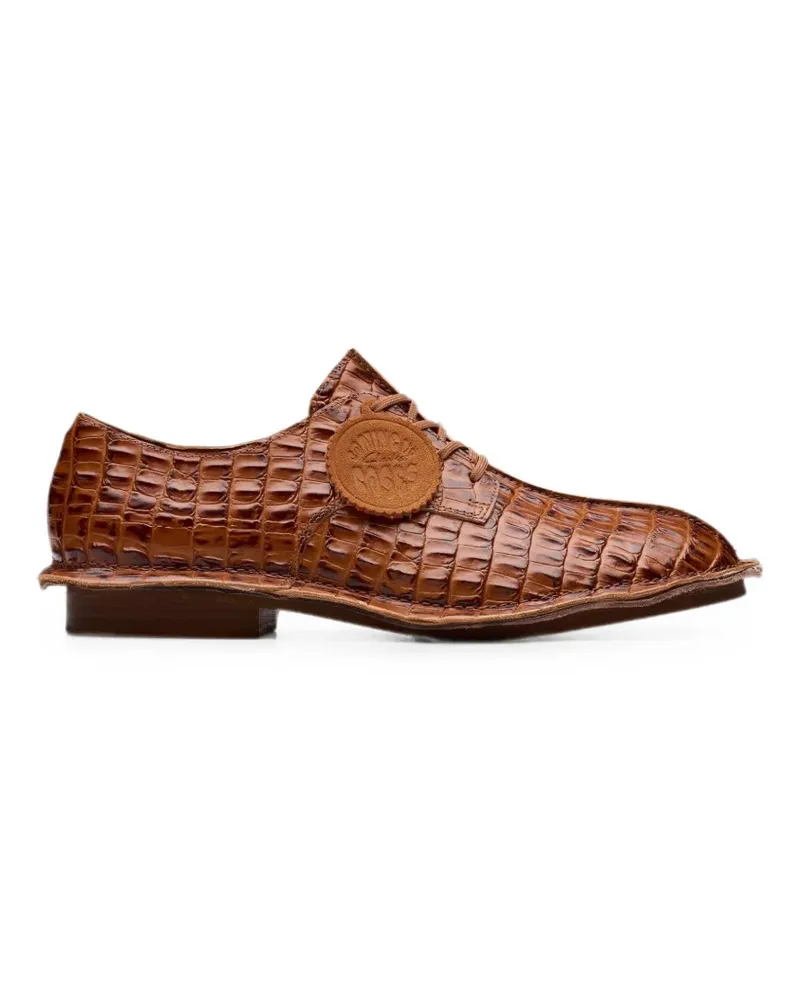 Clarks x Martine Rose crocodile-effect Derby shoes - Braun Braun