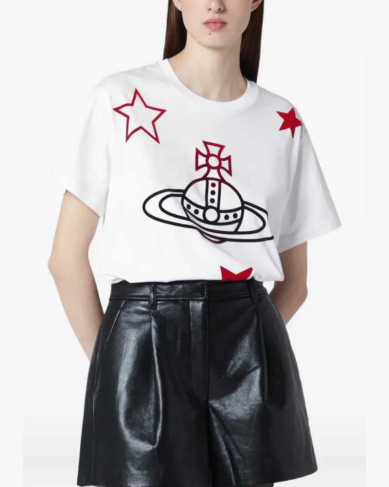 Vivienne Westwood Orb and Stars Classic T-shirt - Weiß Weiß