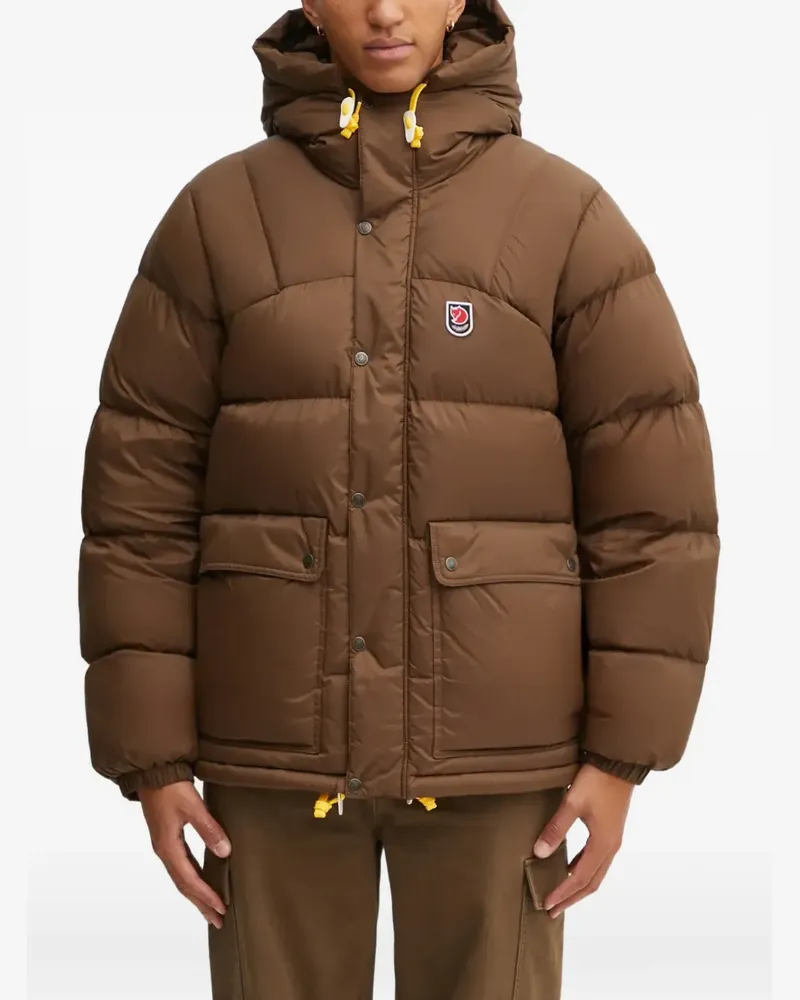 Fjäll Räven Expedition hooded-padded jacket - Braun Braun