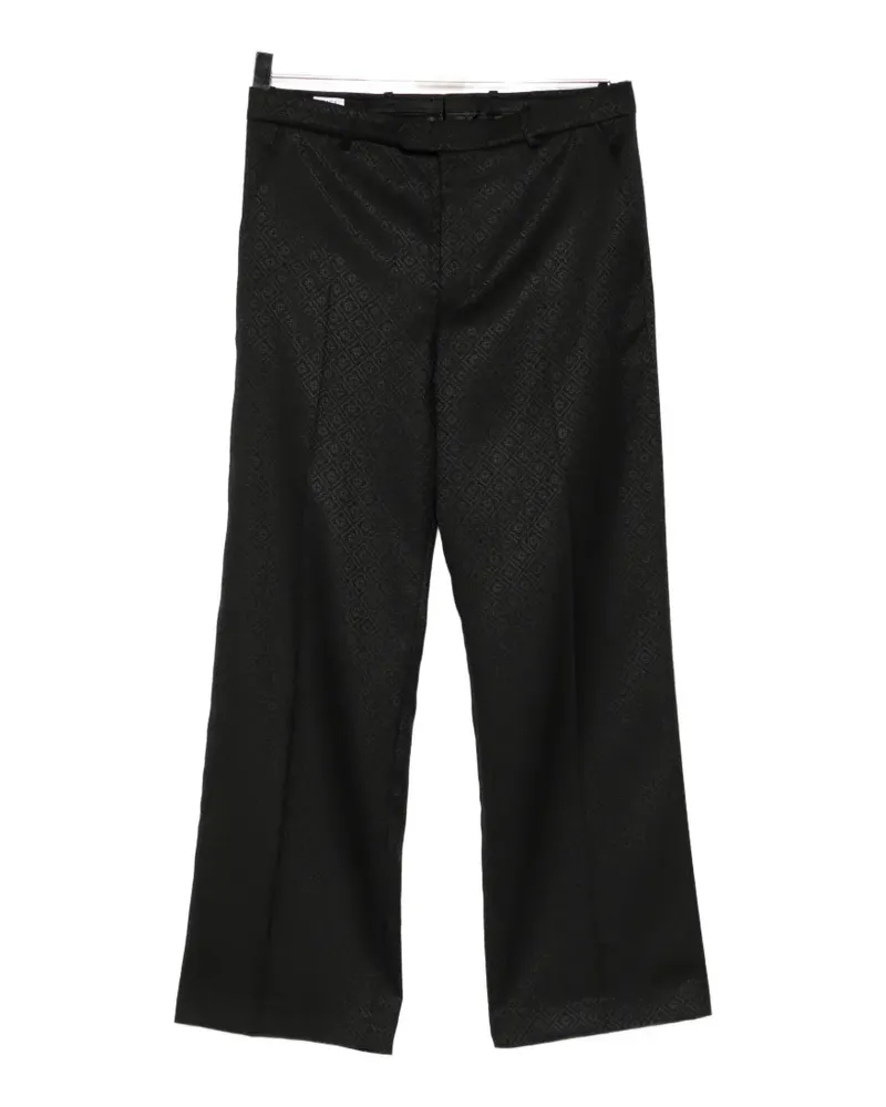Casablanca Paris jacquard wide-leg trousers - Schwarz Schwarz