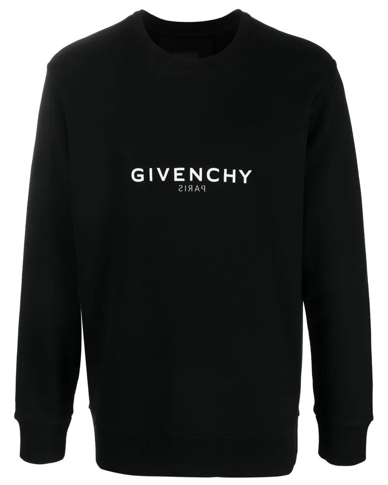 Givenchy Sweatshirt mit Logo-Print Schwarz