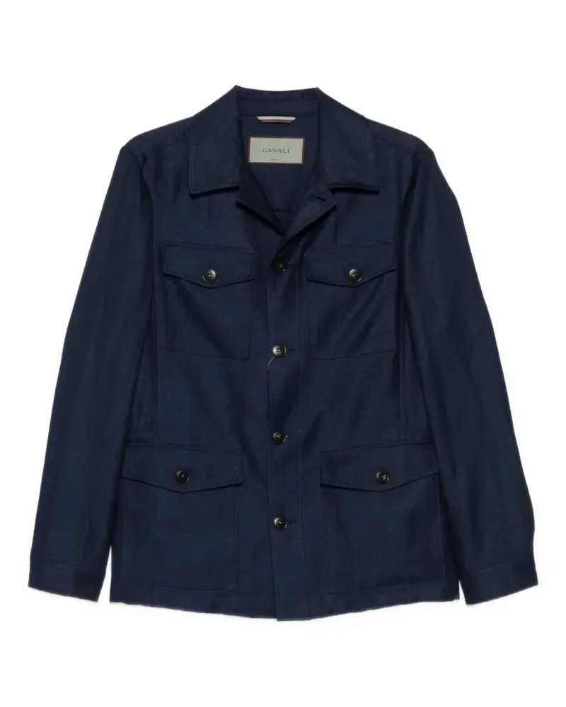 Canali four-pocket jacket - Blau Blau