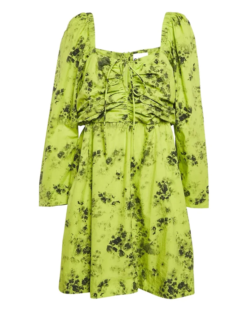 Ganni Pre-owned Kleid mit Raffungen - Grün Grün