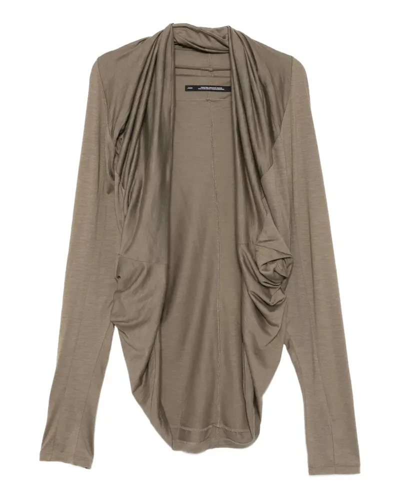 Julius draped panelled cardigan - Nude Nude