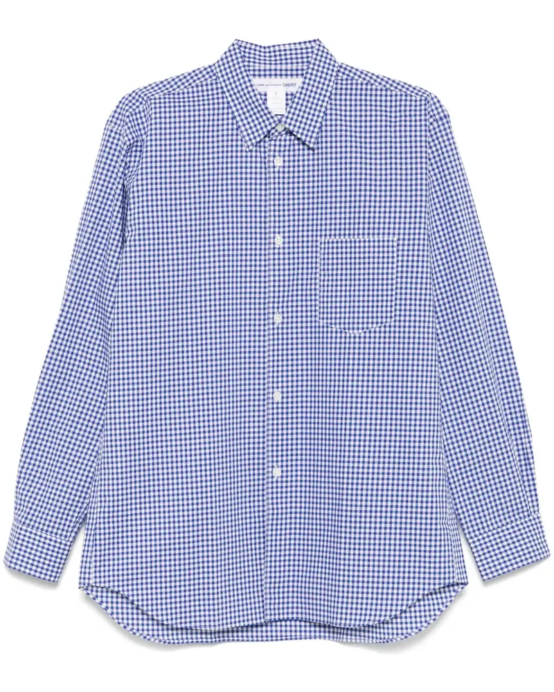 Comme des Garçons Hemd mit Karomuster - Blau Blau