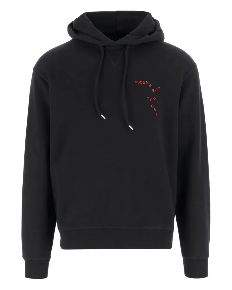 Dsquared2 Hoodie mit Logo-Print - Schwarz Schwarz