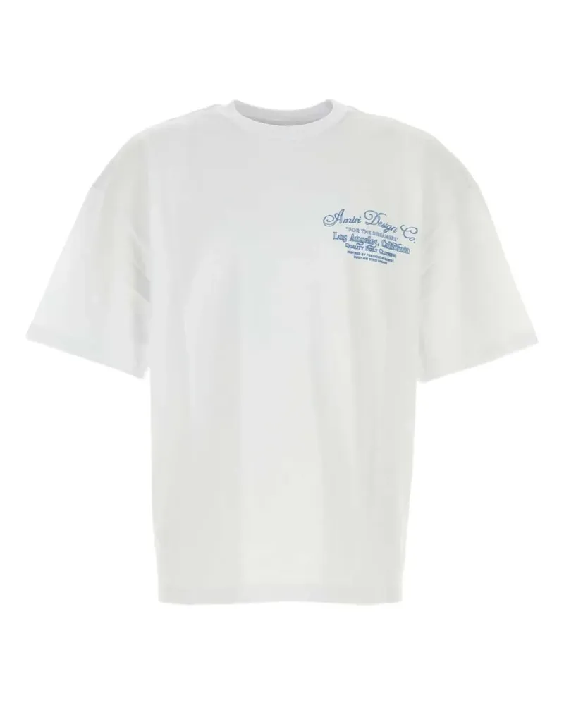 Amiri Dreamers Chain Stitch Oversized-T-Shirt - Weiß Weiß