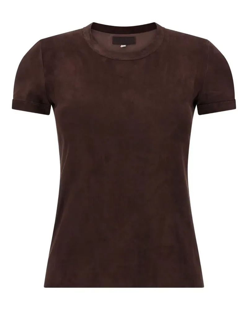 Stouls 05 T-Shirt aus Wildleder - Braun Braun