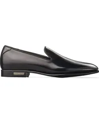 Jimmy Choo Thame Loafer mit runder Kappe Schwarz