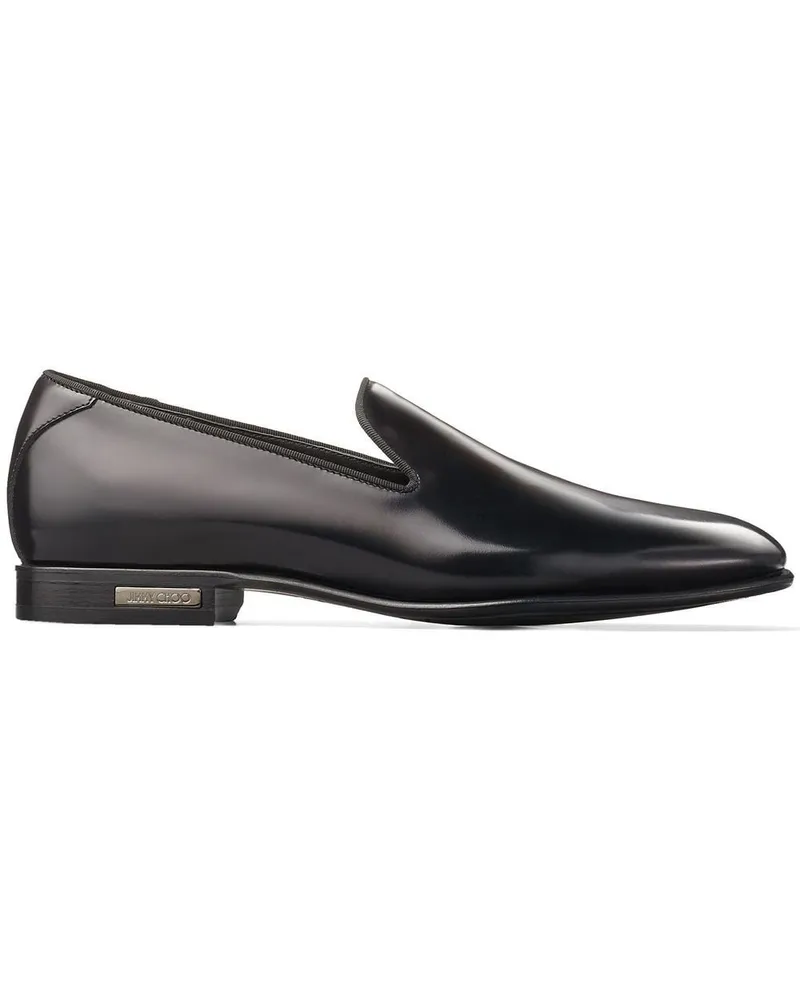 Jimmy Choo Thame Loafer mit runder Kappe - Schwarz Schwarz