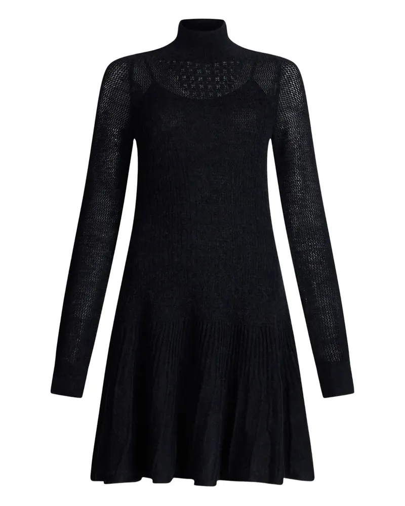 Liu Jo Minikleid mit Rollkragen - Schwarz Schwarz